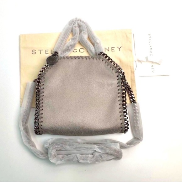Stella McCartney Handbags - Stella McCartney Gray Shoulder Bag with Chain Detail